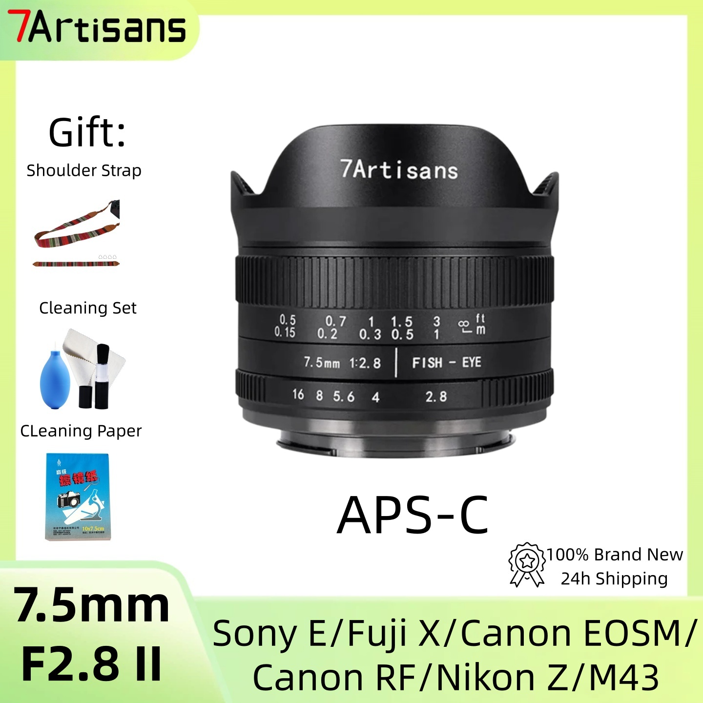 7artisans 7.5mm F2.8 II APS-C  - Canon Camera Eos M50 Mark Ii recension och pris