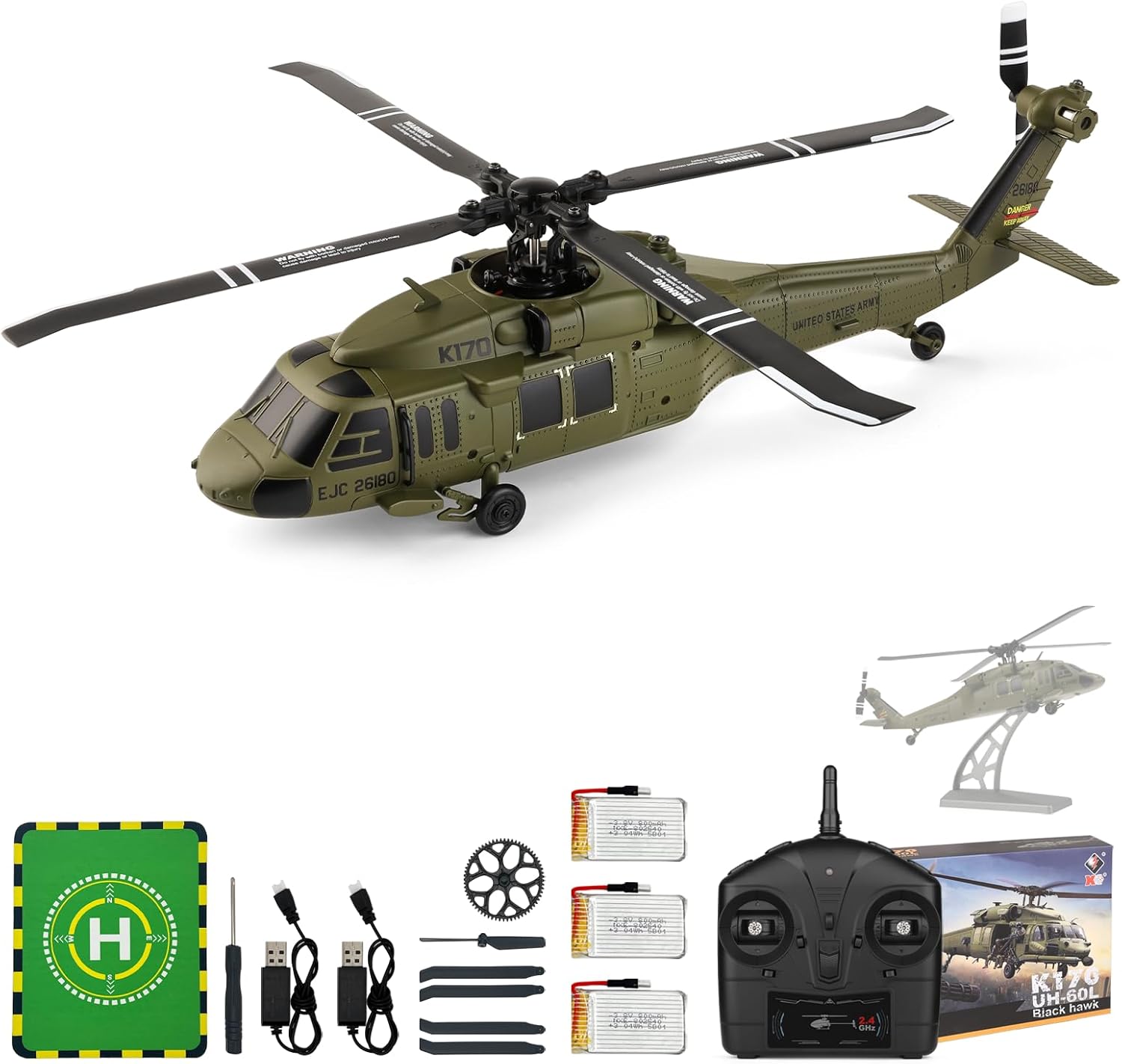 WLtoys K170 Brushless 4-CH RC  - Rc Helicopter Gyro recension och pris