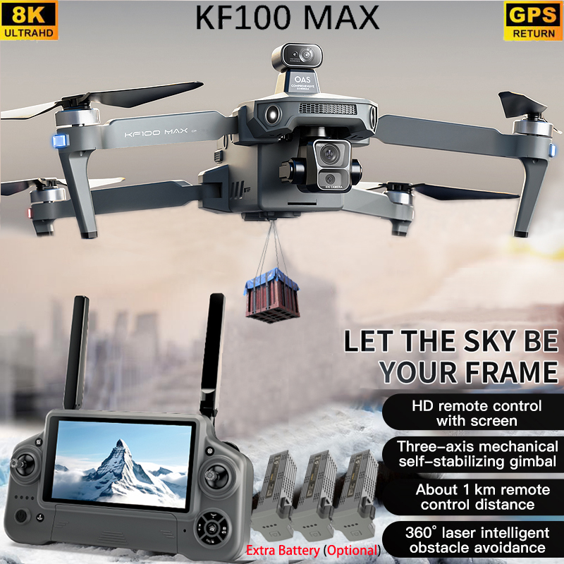 KF100 MAX GPS Drone 4K Camera  - Rc Helicopter Charger recension och pris