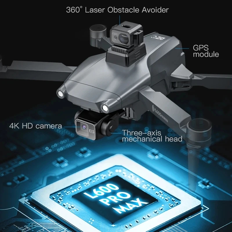L600 PRO MAX GPS Drone Profess - Rc Helicopter Electric recension och pris